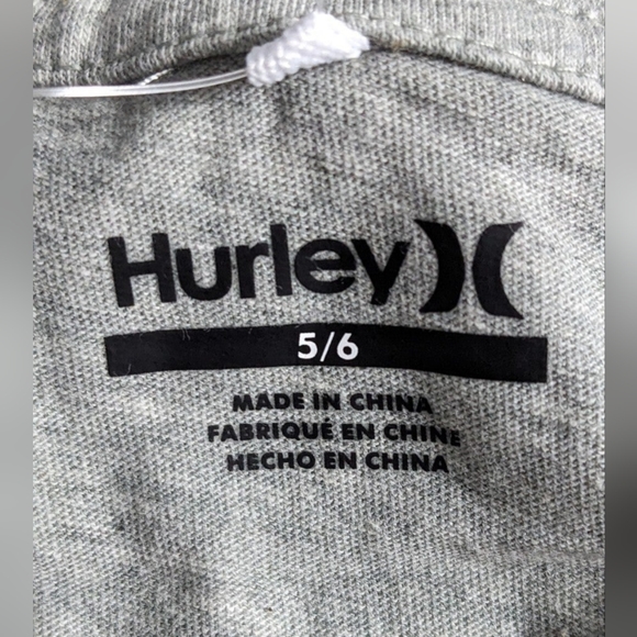 Hurley Boys 2 Pack Hoodie and Short Sleeve T-shirt Set, Size 5/6, New With Tag - Picture 7 of 7